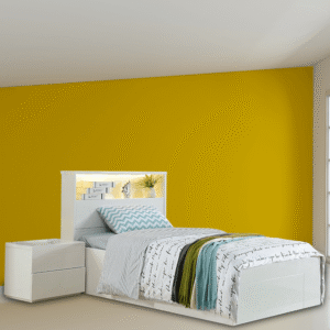 Alpha Gloss White Bed